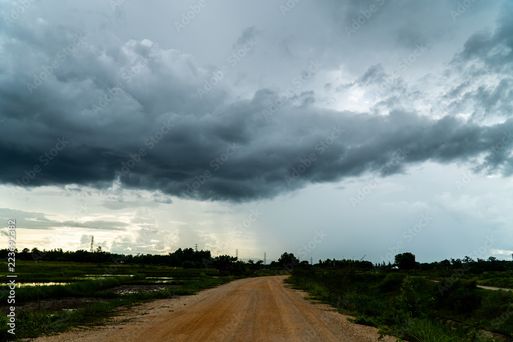 thunder storm sky Rain clouds