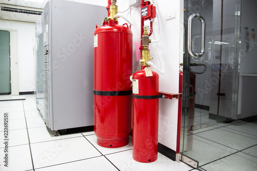Quadro em tela FM-200 Suppression Systems, FM200 Gas Flooding System, Gas Suppression System in