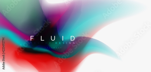 Fluid flowing wave abstract background