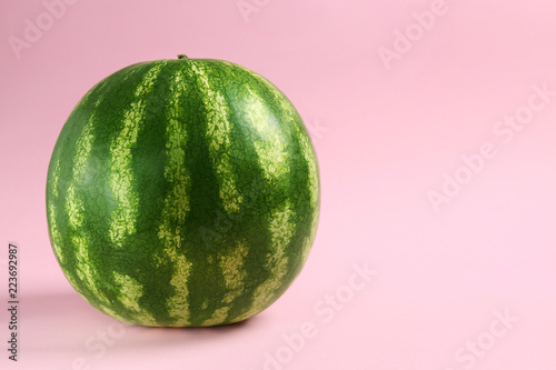 watermelon on a pink background