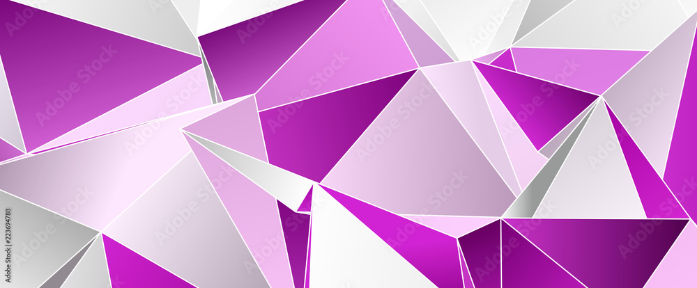 Fototapeta premium Triangular 3d, modern background