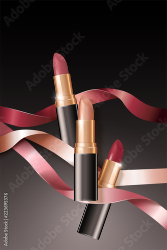 Fashion lipsticks poster
