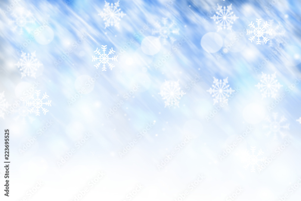 Blue winter background blurred
Blue winter background blurred