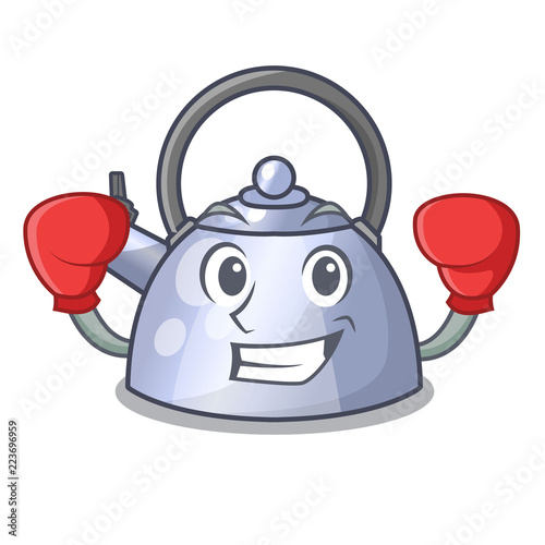 Boxing cartoon whistling kettle for gas cooker