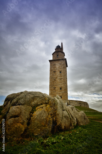 The Tower of Hercules, is an ancient Roman lighthouse near the city of A Coruña, in the North of Spain © Marta P. (Milacroft)