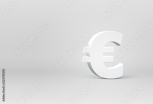 High detailed 3D font character, vector illustration
