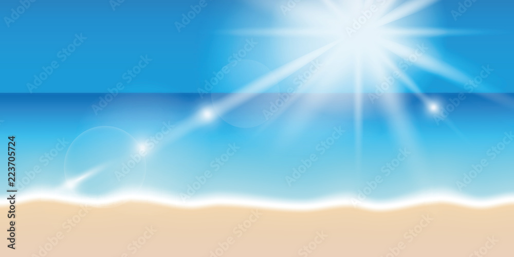 bright sunshine on the beach summer holiday background bright sunshine on the beach summer holiday background