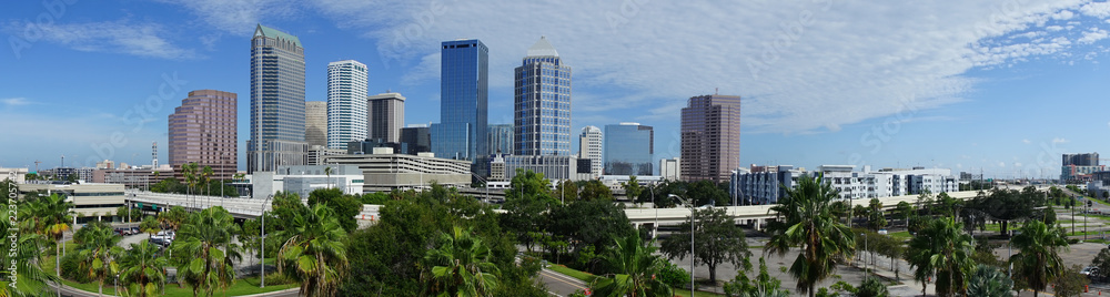 Urban Panoramic Downtwon City Skyline of Tampa Florida Urban Panoramic Downtwon City Skyline of Tampa Florida