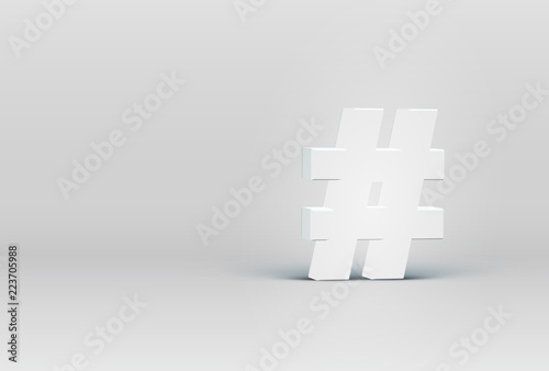 High detailed 3D font character, vector illustration