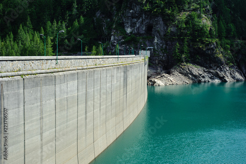 Dam on Campliccioli Lake in Valle Antrona, Piedmont, Italy © Emanuele Capoferri
