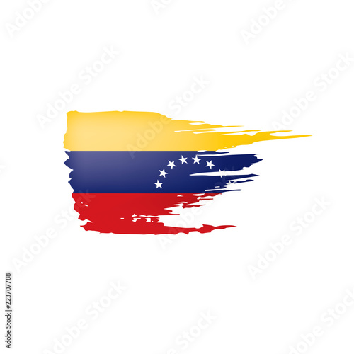 Venezuela flag  vector illustration on a white background.