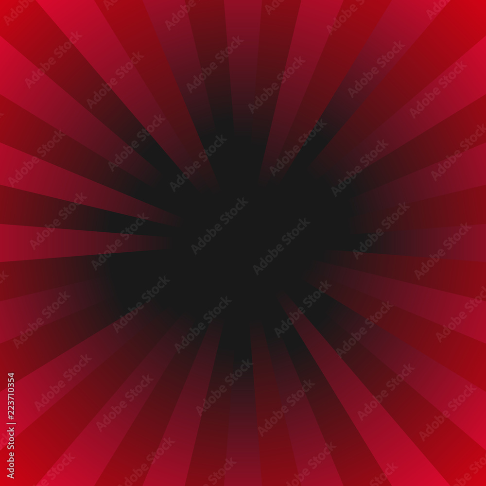 Dark red abstract ray background - motion vector design with radial striped rays Dark red abstract ray background - motion vector design with radial striped rays