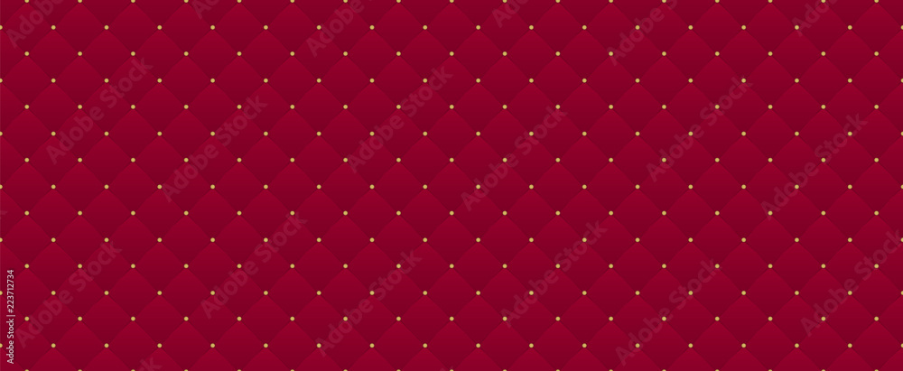 Deep burgundy seamless pattern. Can be used for premium royal party. Luxury  template with vintage leather texture wallpaper. Background for invitation  card. Saturated royal dark red color backdrop Stock Vector
