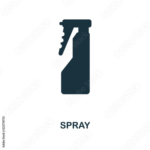 Spray icon. Monochrome style design. UI. Pixel perfect simple symbol spray icon. Web design, apps, software, print usage.