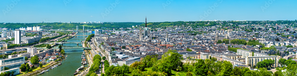 Panorama of Rouen, France