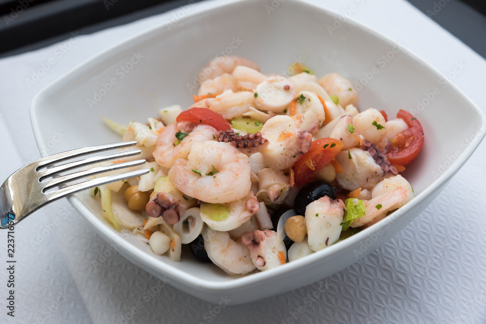 Tasty mixed seafood salad Tasty mixed seafood salad