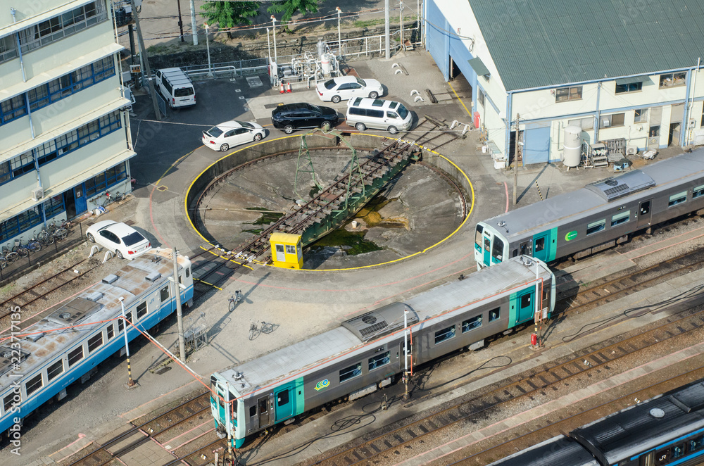 ターミナル駅の転車台 Stock Photo | Adobe Stock