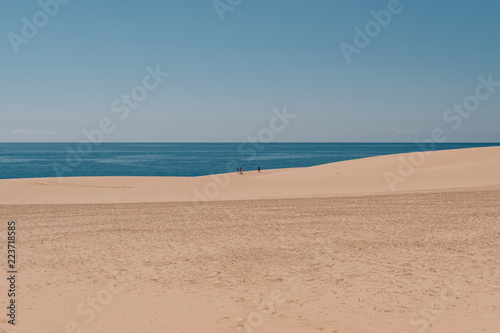 Dunes next to the ocean