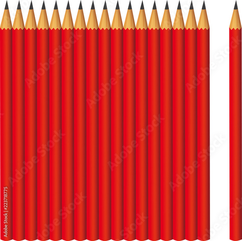 CRAYONS A PAPIER ROUGES