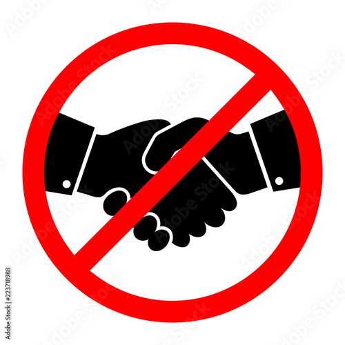 No Handshake icon. Vector illustration