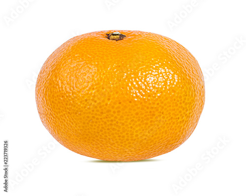tangerine or mandarin fruit  and orange  isolated on white background