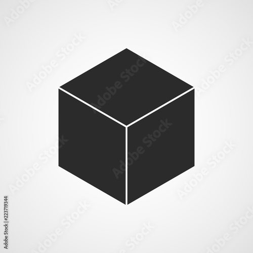 Cube icon. Vector illustration