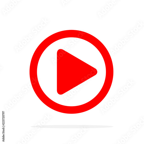 Free Download Play button icon. Vector illustration. - GFXLoad