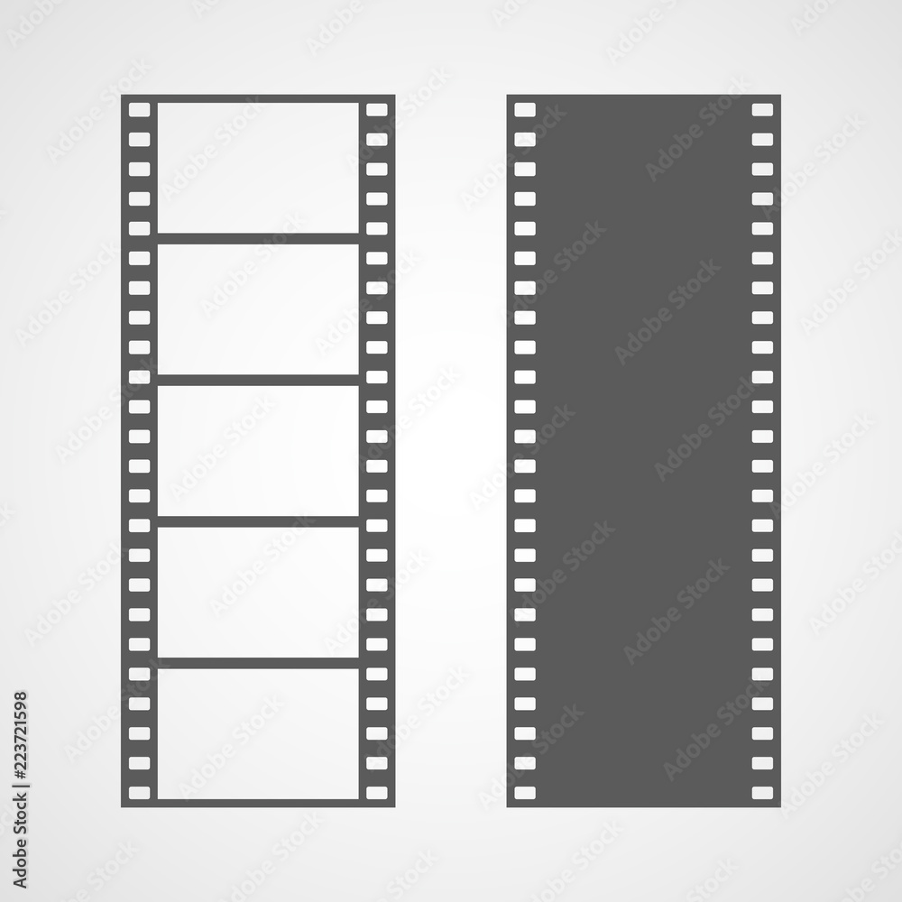Film strip icon. Vector illustration.