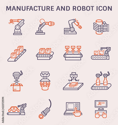 manufacture robot icon