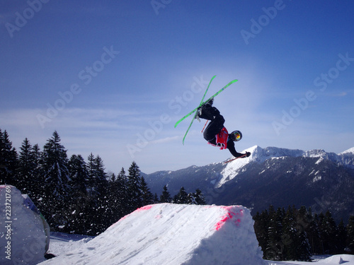 Fotografia ski freestyle - jump