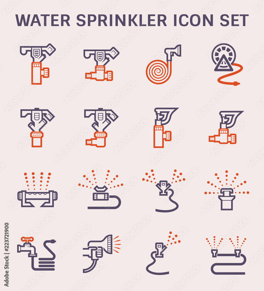 water sprinkler icon water sprinkler icon