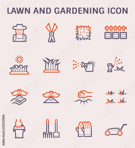 lawn gardening icon
