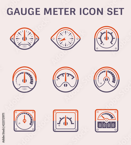gauge meter icon