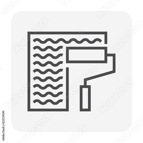 waterproof water leak icon