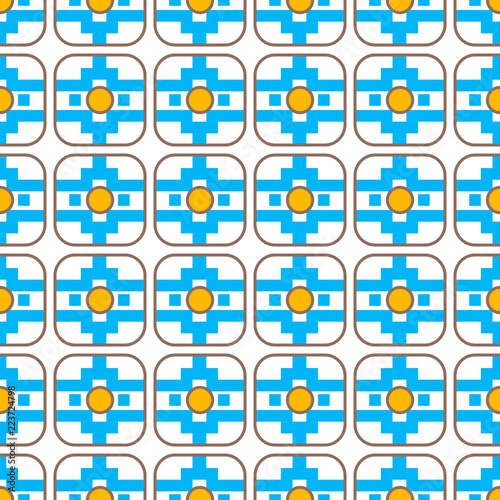 Seamless pattern. Vector geometric texture