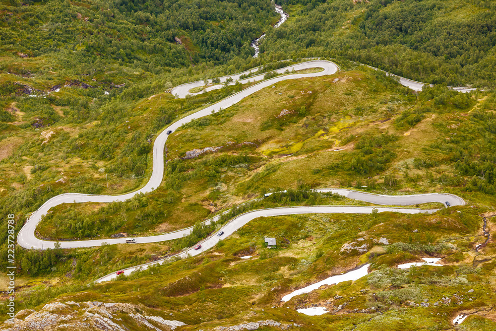 Road to Dalsnibba mountain, Norway Road to Dalsnibba mountain, Norway