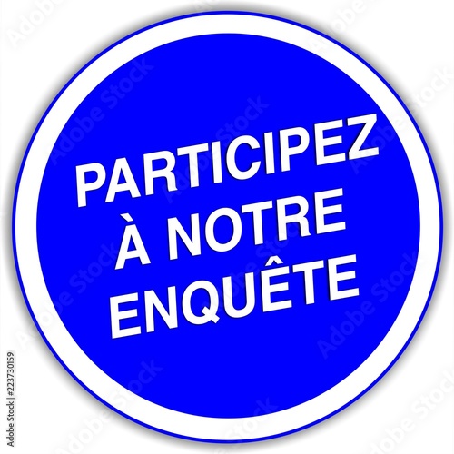 bouton participez à notre enquête