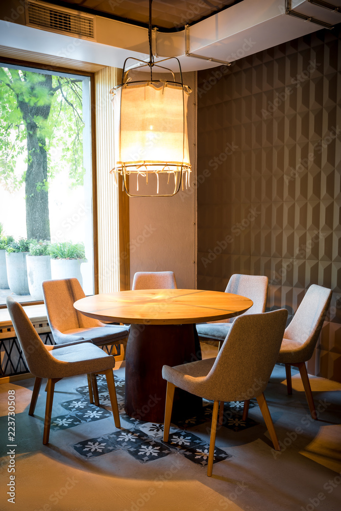 Fototapeta premium Stylish morden loft interior. Loft cafe