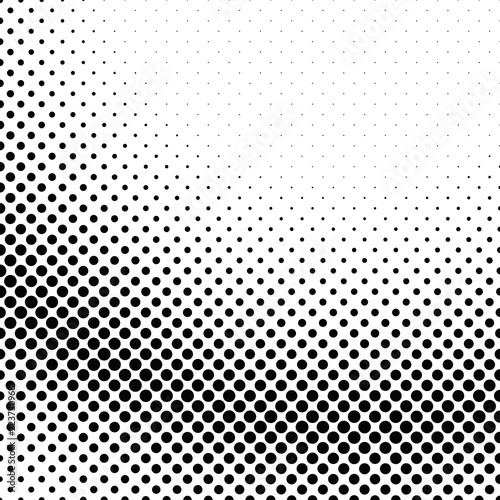 Retro abstract halftone dot pattern background - vector design from circles