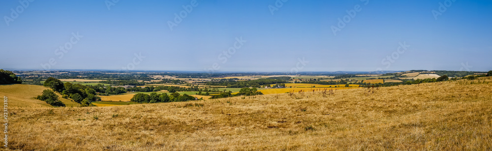 Panorama landscap with farmland in Kent Engeland UK