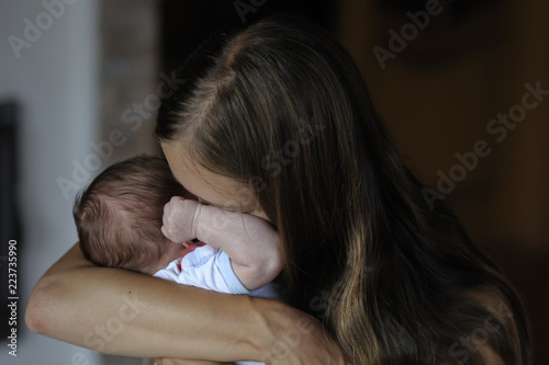 woman and baby