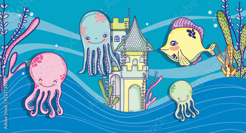 Sea animals cartoons