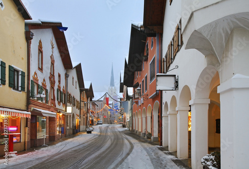 Ludwigstrasse in Garmisch-Partenkirchen. Bavaria. Germany photo