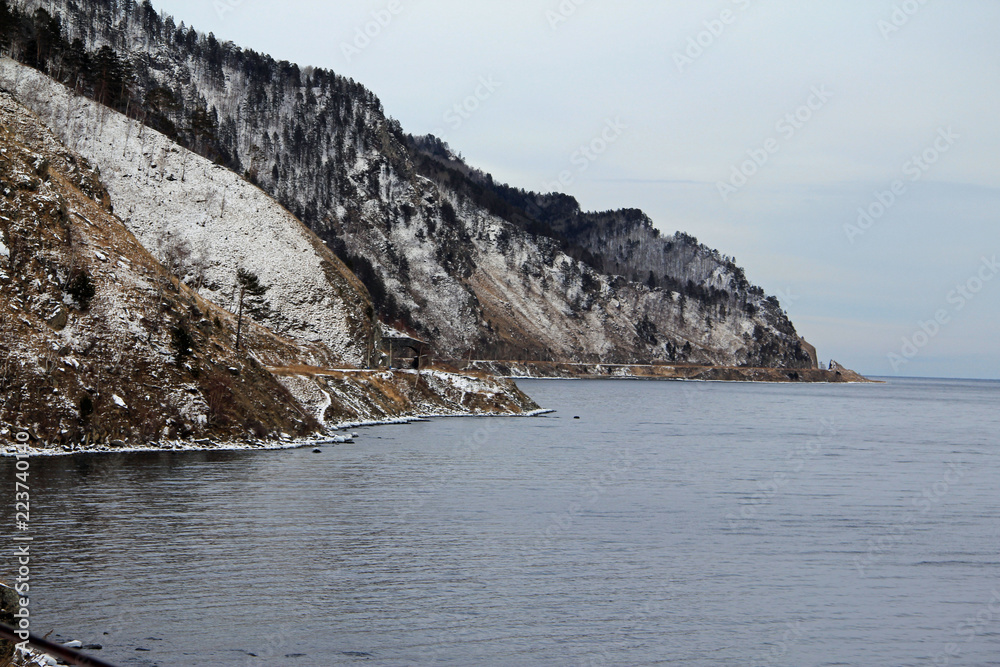 on the shores of lake Baikal