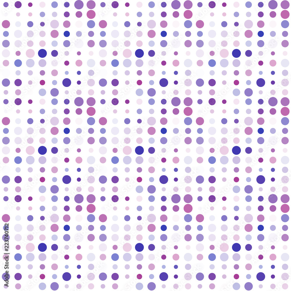 Seamless abstract pattern background with a variety of colored circles.