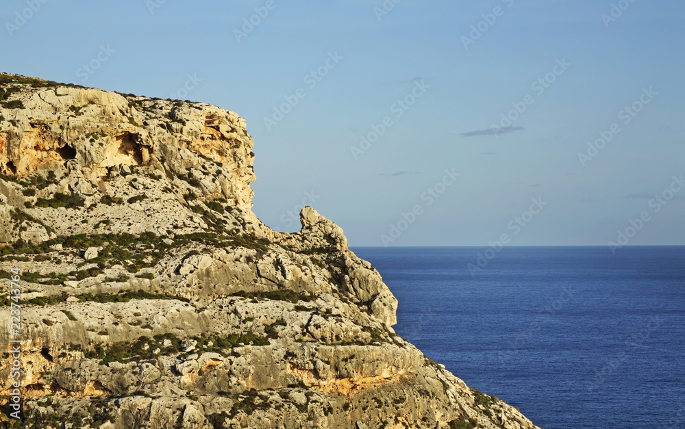 Mediterranean Sea near Zurrieq. Malta