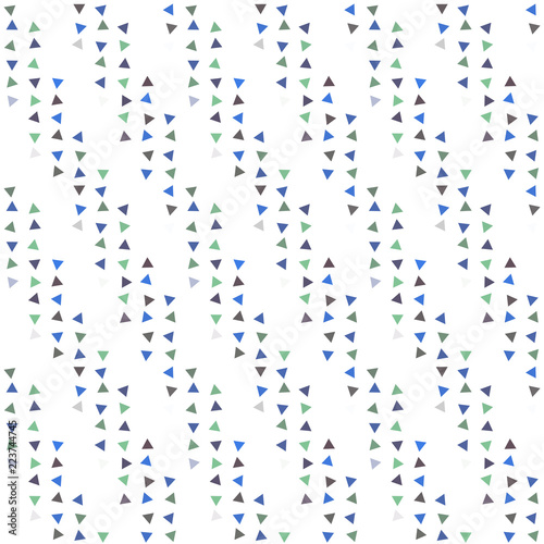 Abstract seamless pattern background with multi-colored varied triangles.