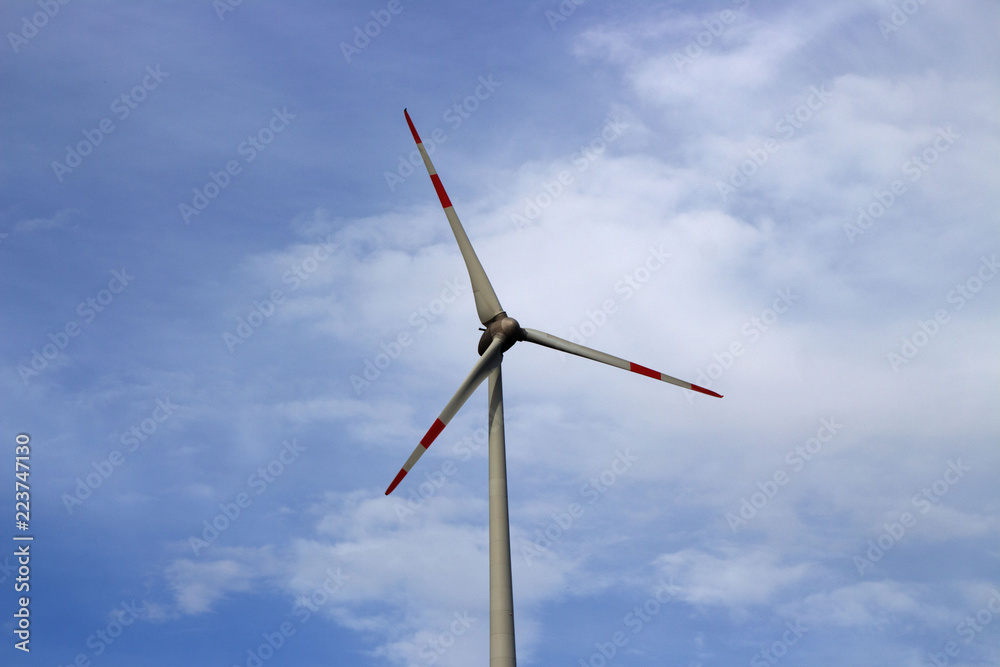 Eine Windenergieanlage
