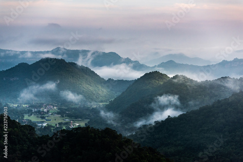 Foggy mountains Khao Yai National Park