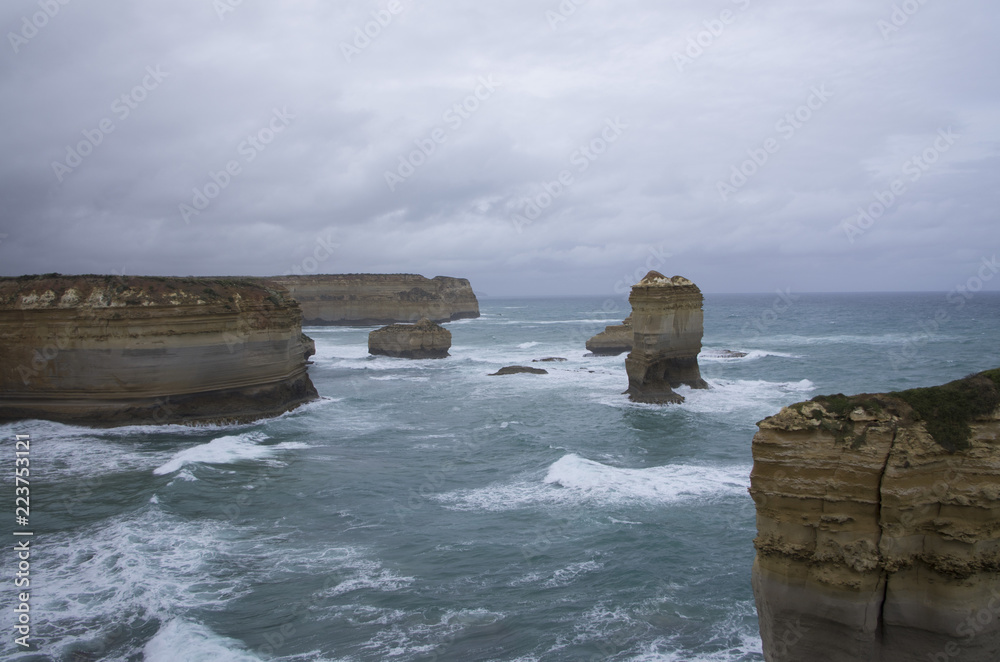 Fototapeta premium Le long de la Great Ocean Road en Australie